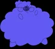 Blueberry sheep girl