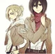 Mikasa and Annie