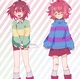 Frisk y Chara Delta