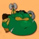 Fat orc warrior girl